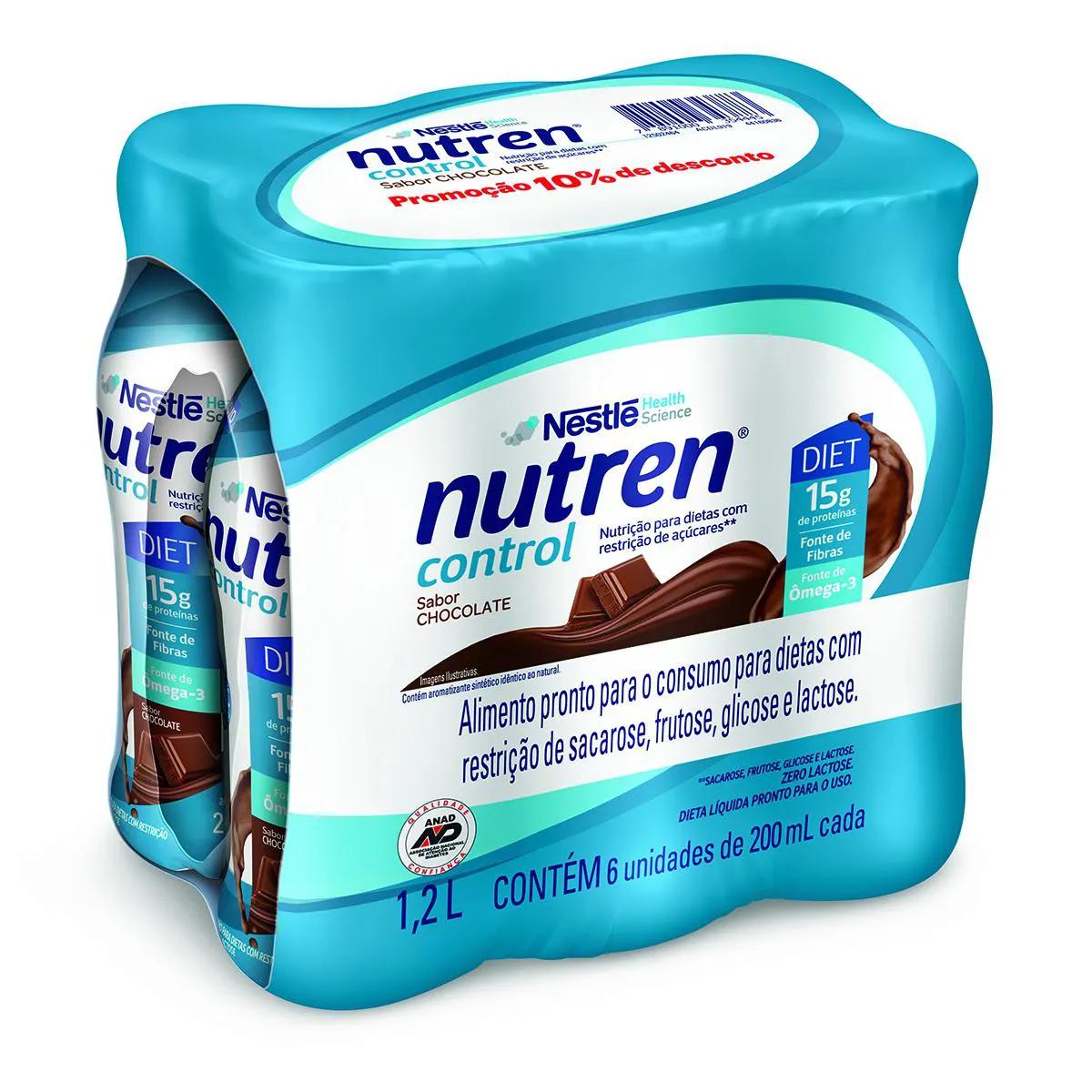 Nutren Control Chocolate Kit com 6 de 200ml com 10% de Desconto