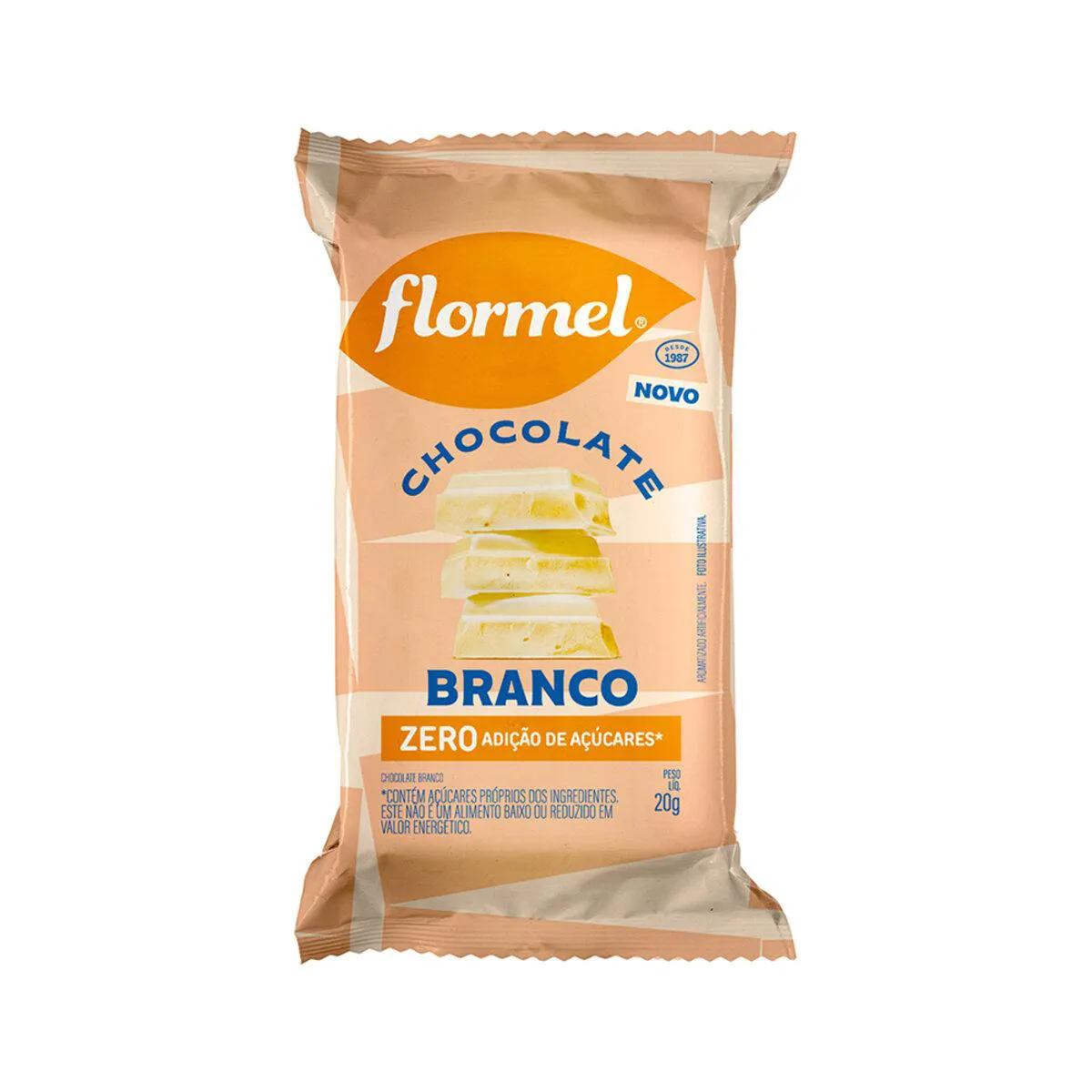 Chocolate Branco Flormel Zero Açúcar 20g