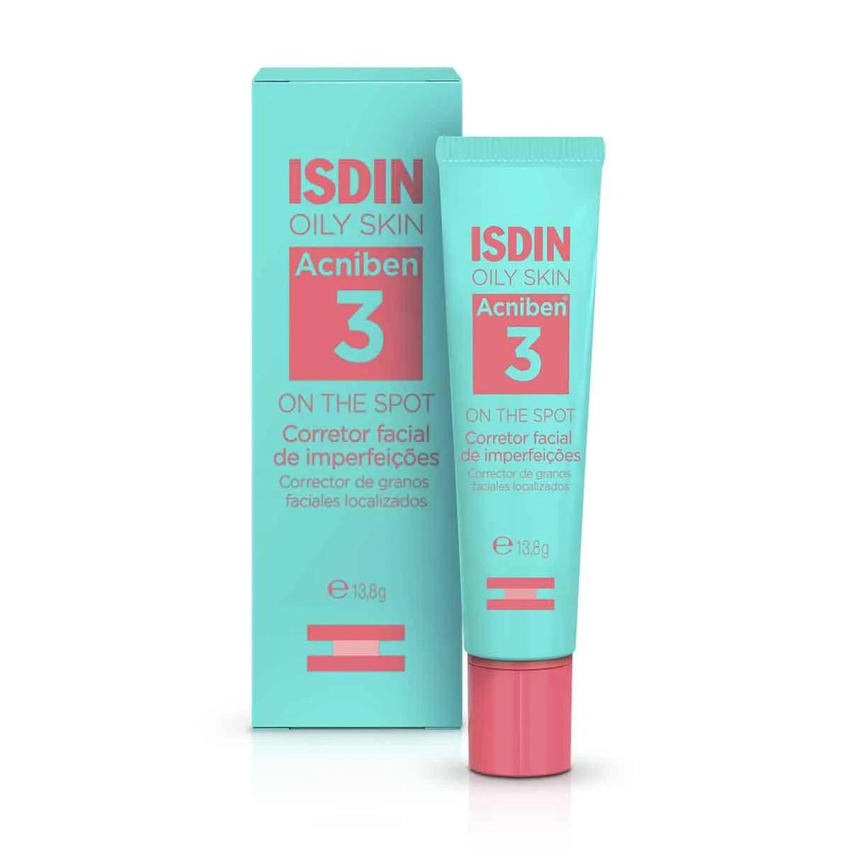Gel Secativo para Espinhas Isdin Oily Skin Acniben 3 On The Spot 13,8g