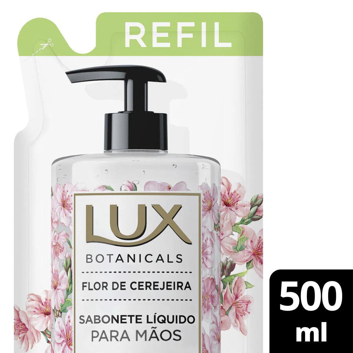 Refil Sabonete Líquido para Mãos Lux Botanicals Flor de Cerejeira 500ml