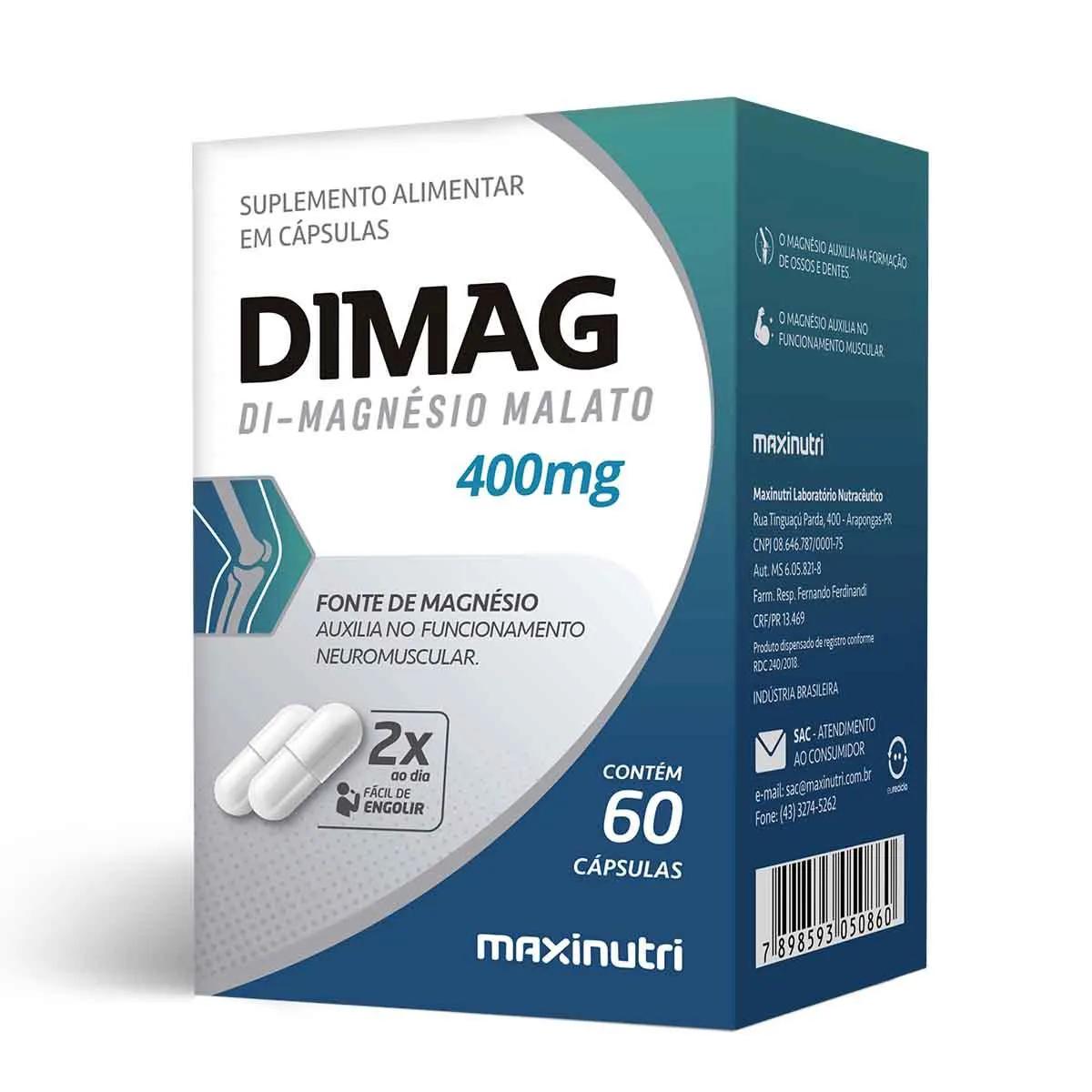 Suplemento Alimentar Dimag 400mg 60 cápsulas