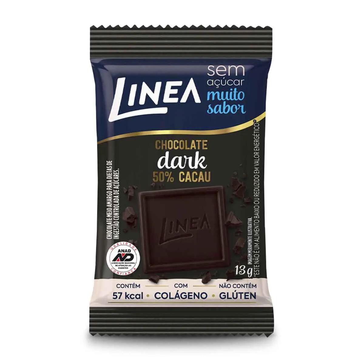 Chocolate Dark Linea Zero Açúcar 50% Cacau 13g