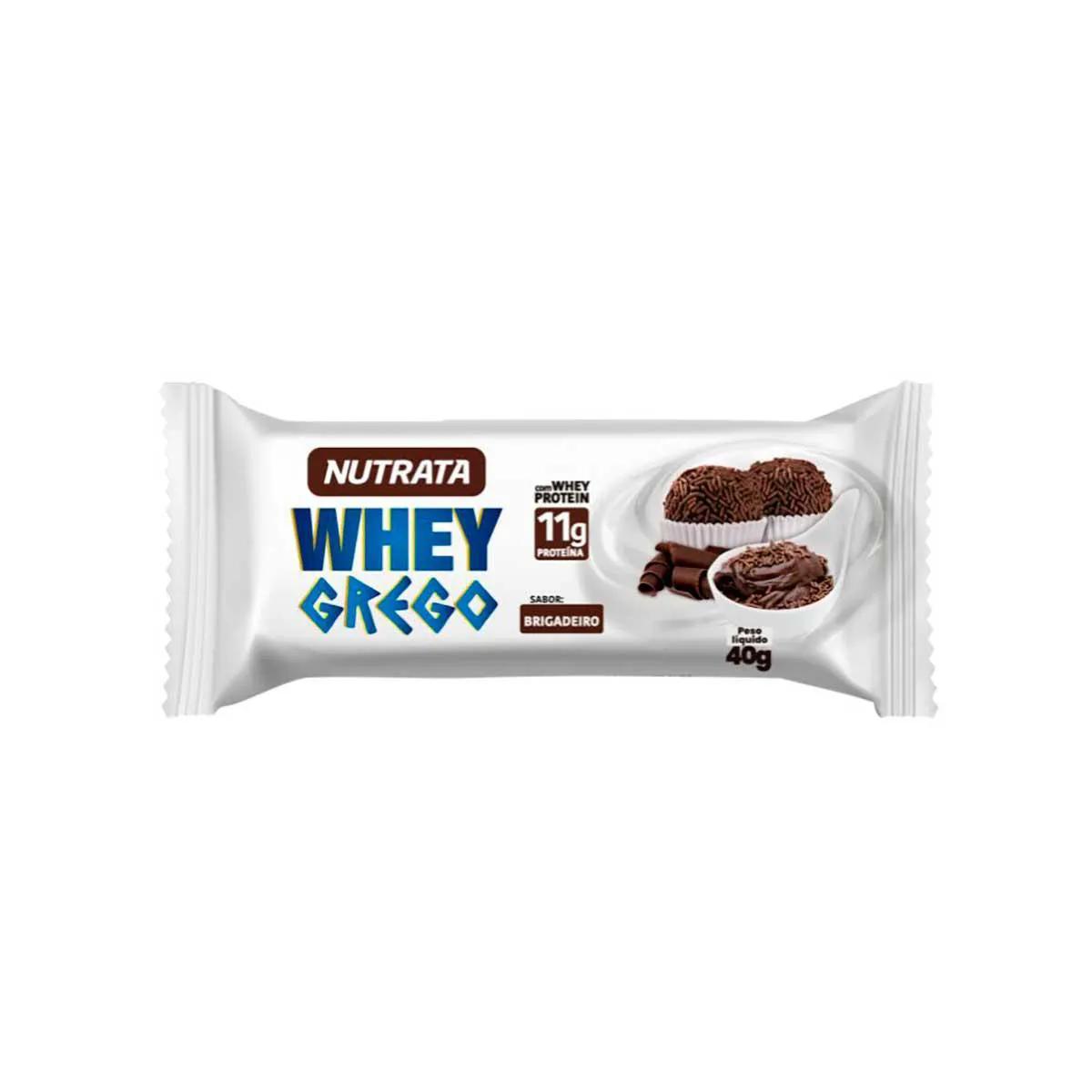 Barra Whey Grego Nutrata Brigadeiro 40g