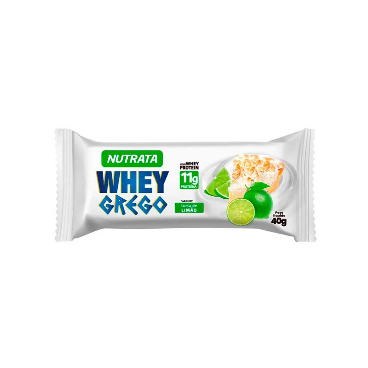 Barra Whey Grego Nutrata Torta de Limão 40g