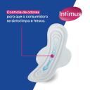 Absorvente Feminino Intimus 2 em 1 Noturno para Menstruação e Escapes de Urina 8 unidades