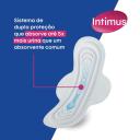 Absorvente Feminino Intimus 2 em 1 Noturno para Menstruação e Escapes de Urina 8 unidades