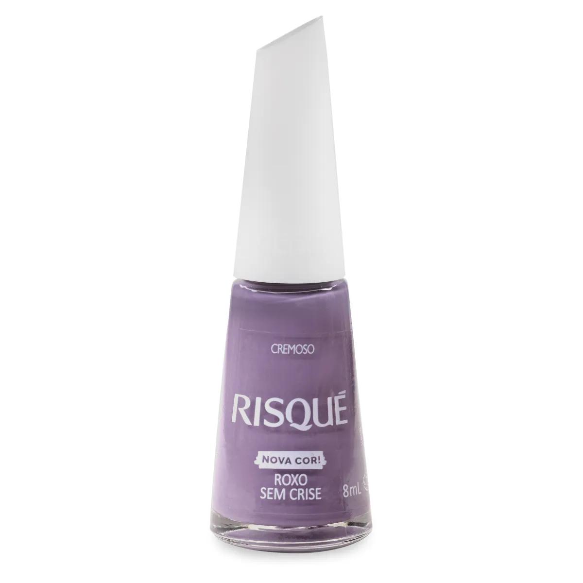 Esmalte Cremoso Risqué Nova Cor 8ml – Roxo Sem Crise