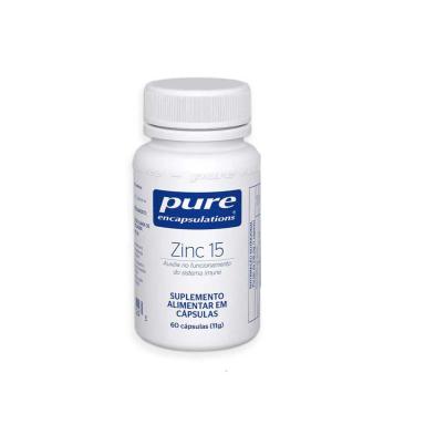 Zinco Zinc 15 Pure Encapsulations 60 cápsulas