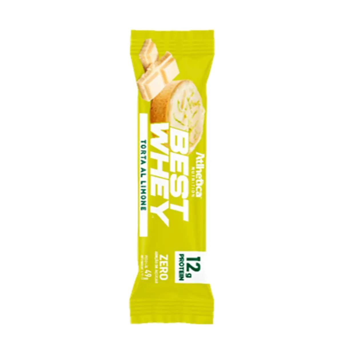 Snack Atlhetica Nutrition Best Whey Bar 12g Protein Torta Al Limone 49g