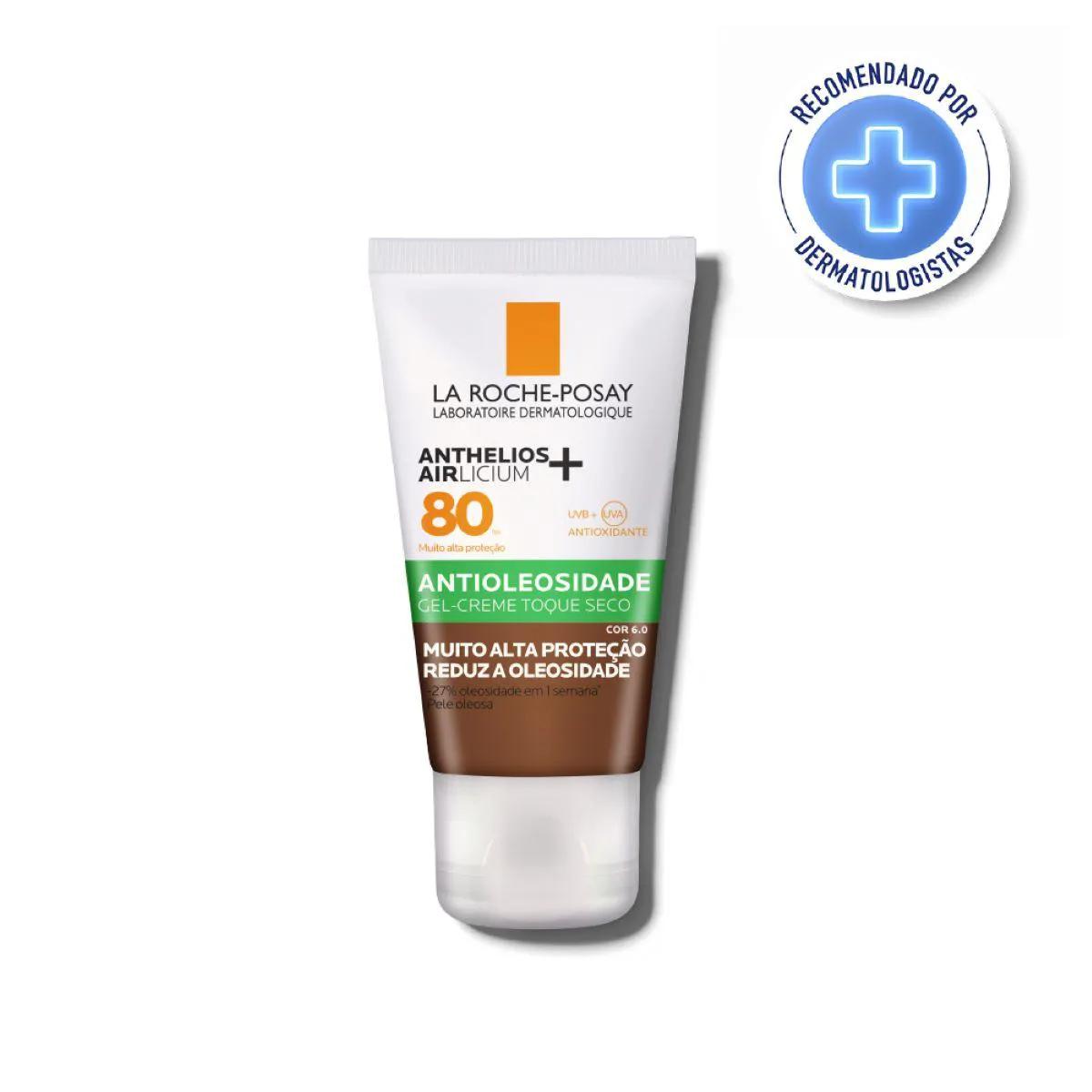 Protetor Solar Facial Anthelios Airlicium+ La Roche-Posay FPS 80 Cor 6.0 40g