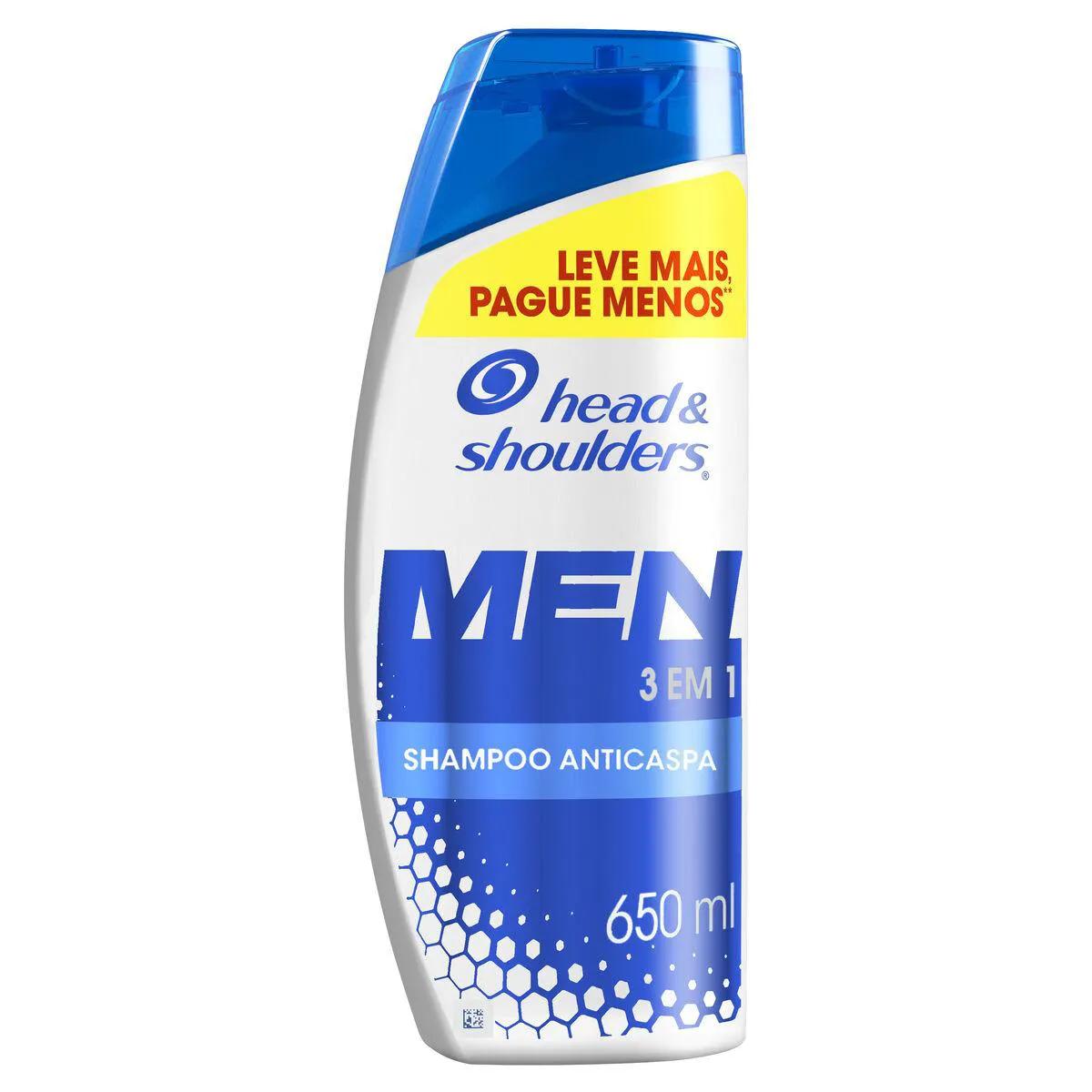 Shampoo Anticaspa Head & Shoulders Men 3 em 1 650ml
