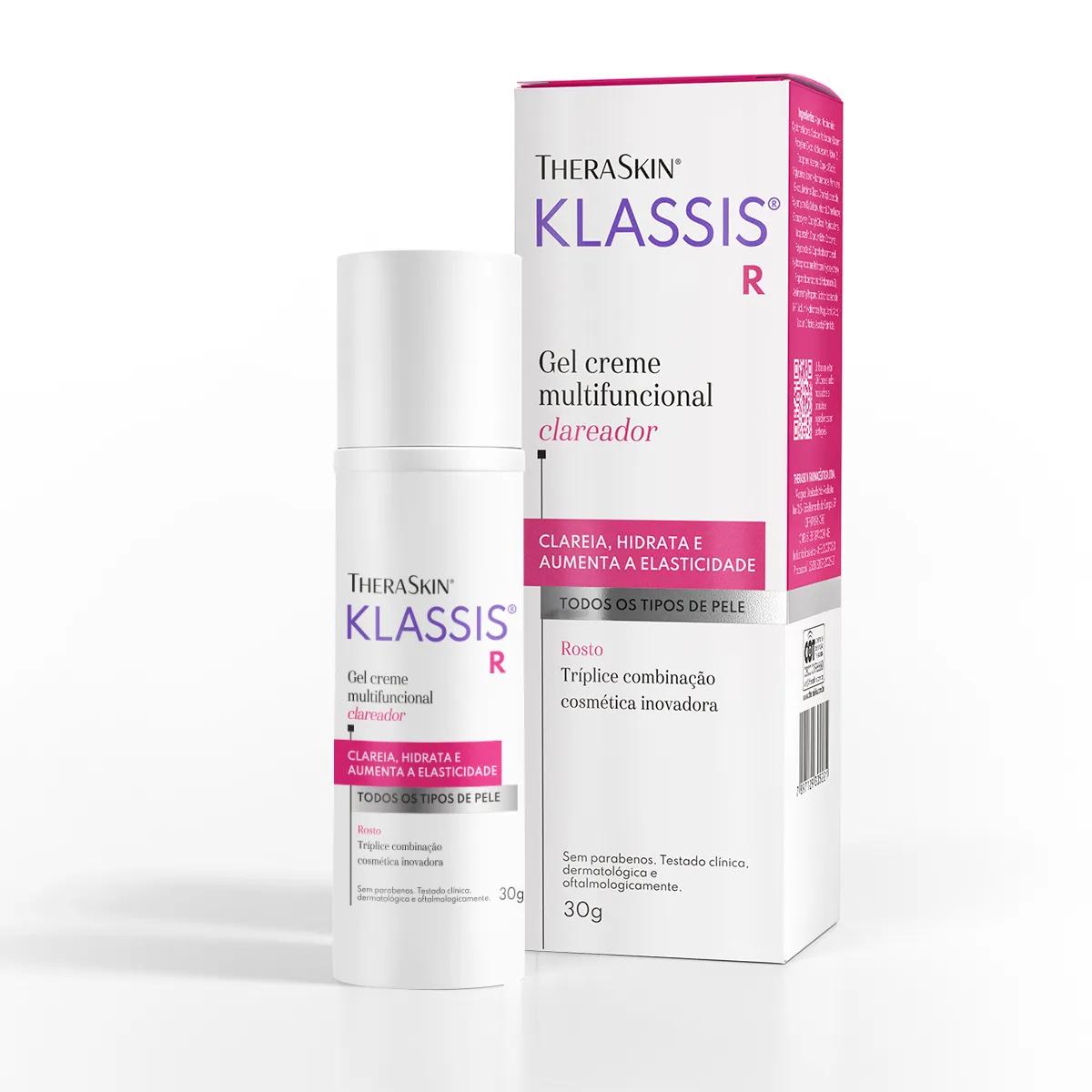 Gel Creme Facial Multifuncional Theraskin Klassis R Clareador 30g