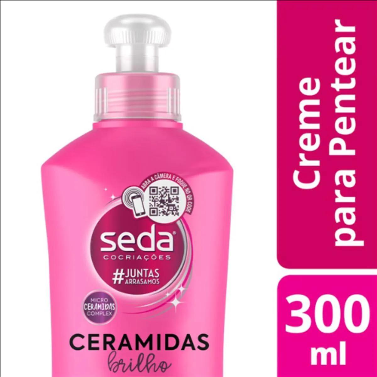 Creme para Pentear Seda Ceramidas Brilho com 300ml