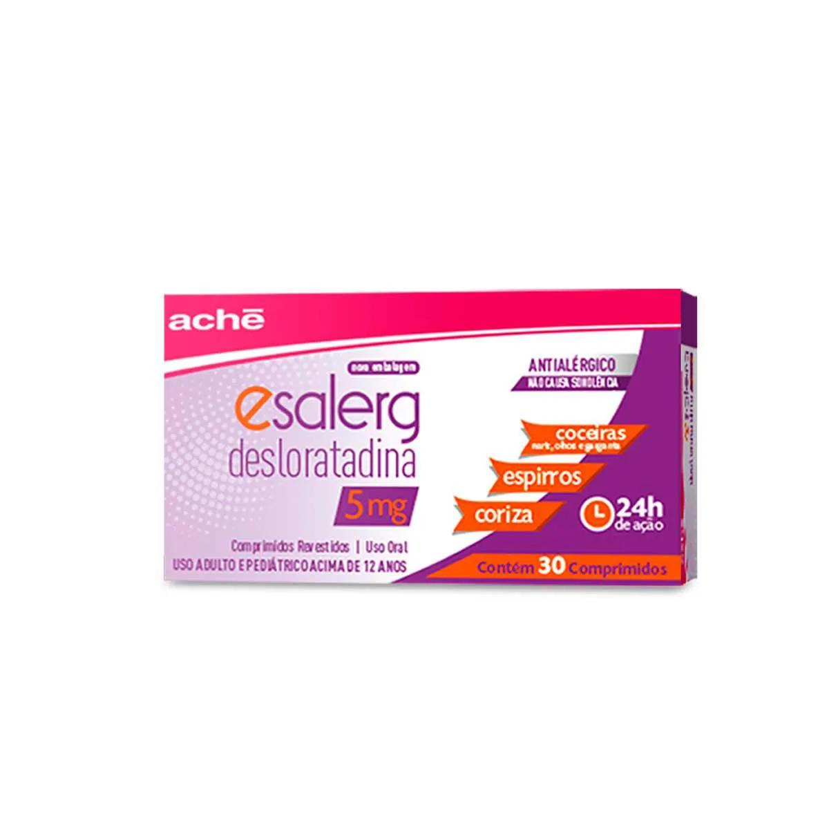 Esalerg Desloratadina 5mg 30 comprimidos