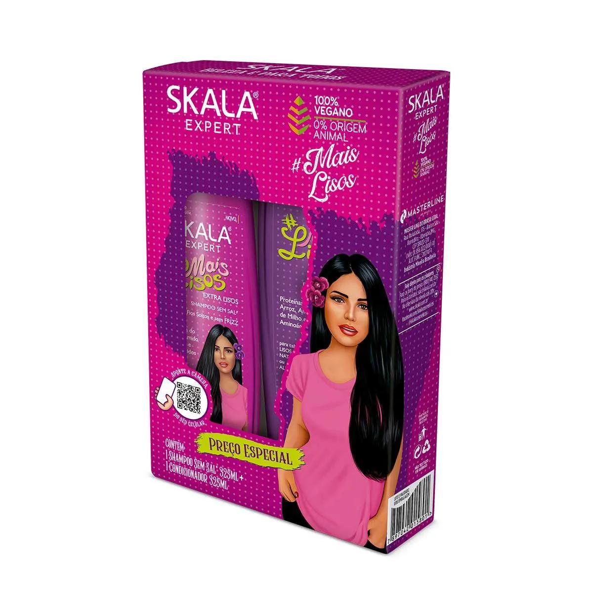 Kit Shampoo + Condicionador Skala Expert #Mais Lisos com 325ml cada