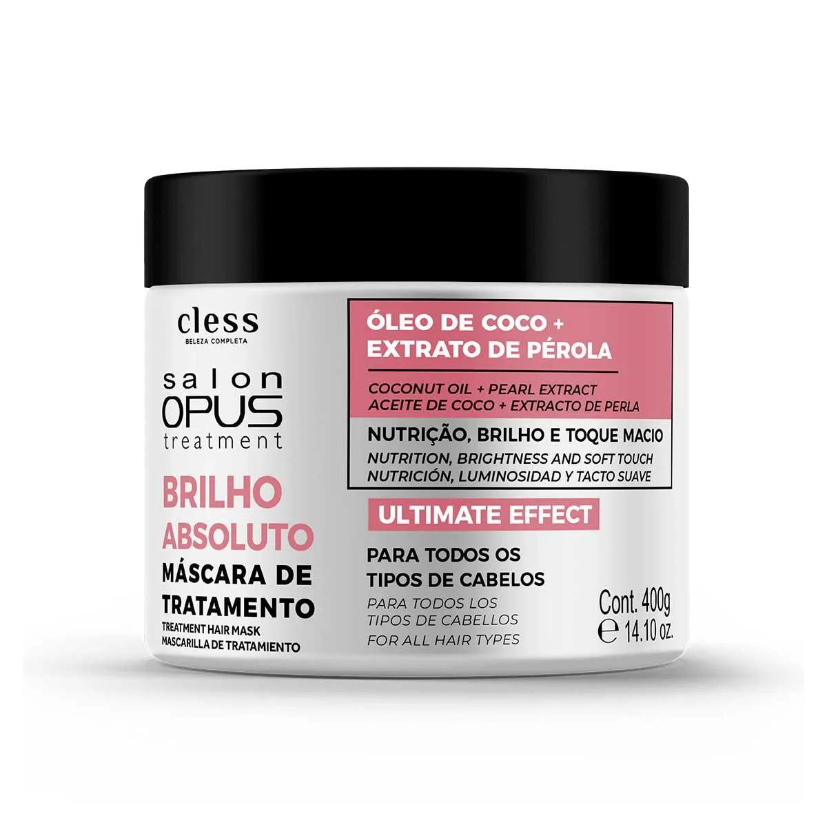 Máscara de Hidratação Salon Opus Brilho Absoluto 400g