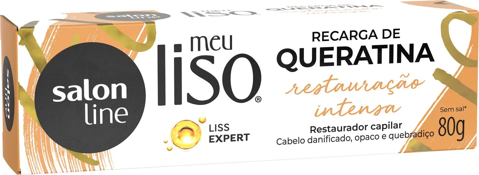 Recarga de Queratina Salon Line Meu Liso Restauração Intensa 80g