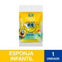Esponja de Banho Infantil Ponjita Kids 3M do Bob Esponja com 1 unidade
