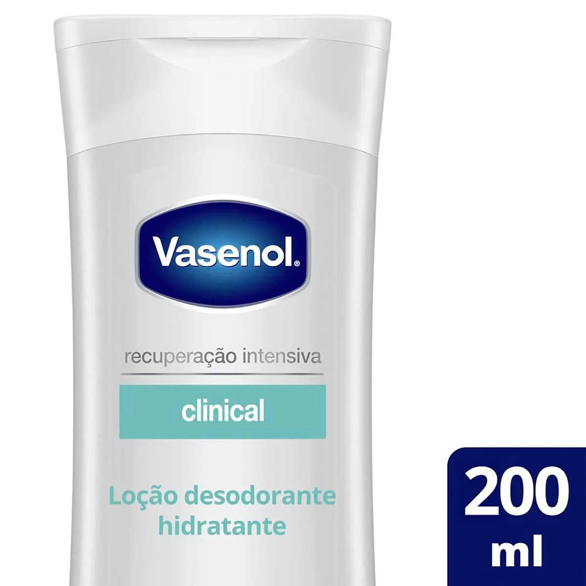 Loção Hidratante Vasenol Recuperação Intensiva Clinical Pele Seca Sem Fragância com 200ml