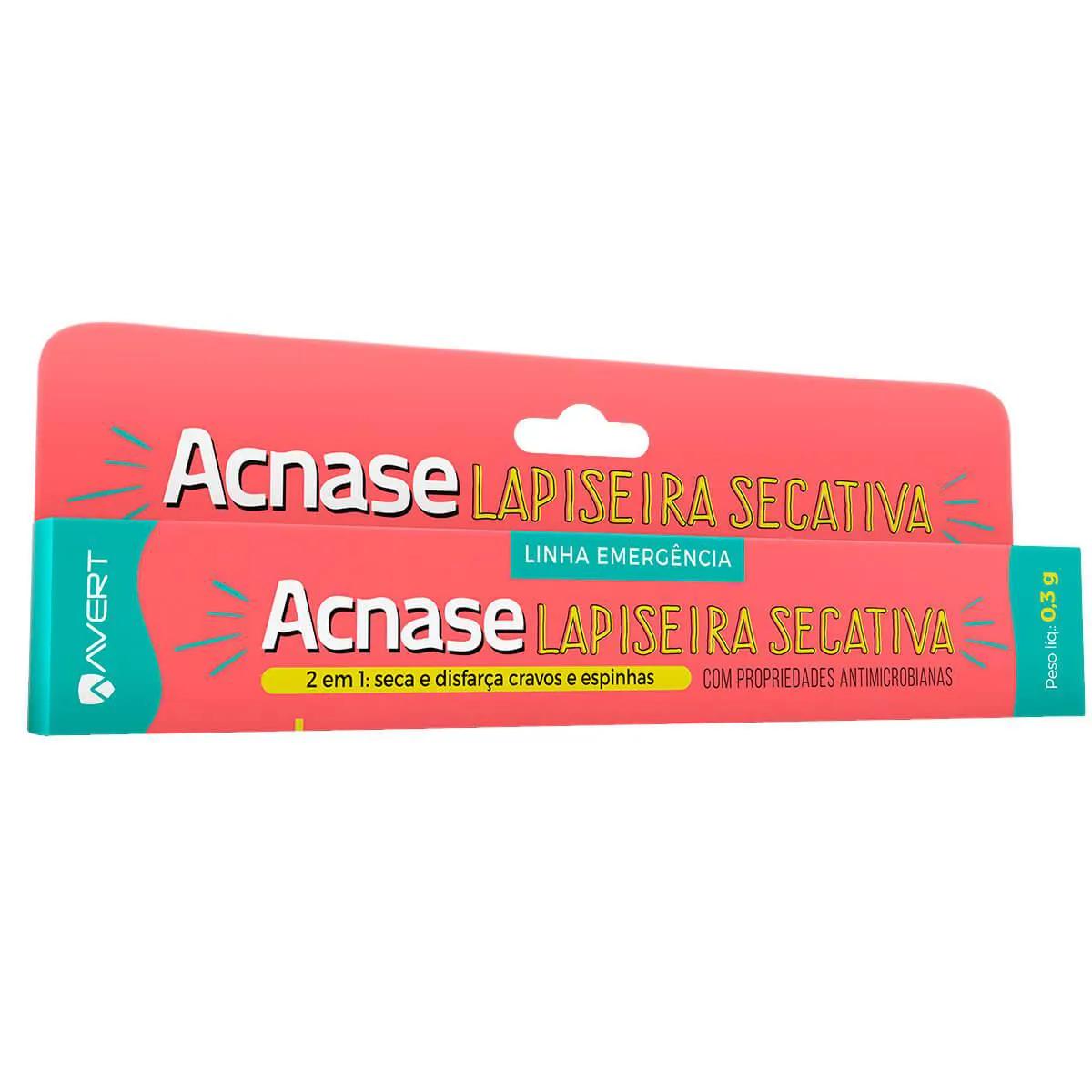 Lapiseira Secativa para Cravos e Espinhas Acnase com 0,3g