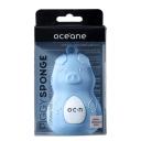 Esponja para Limpeza de Pele Oceane Piggy Sponge Azul com 1 unidade