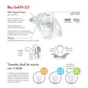 Chupeta de Silicone NUK Freestyle Classic 6+ meses Tamanho 2 com 1 unidade