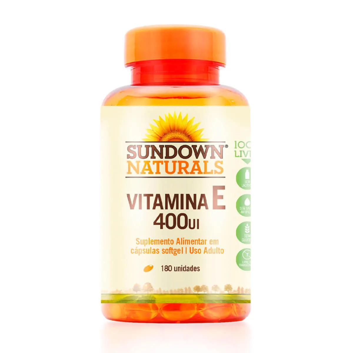 Vitamina E 400UI Sundown com 180 Comprimidos