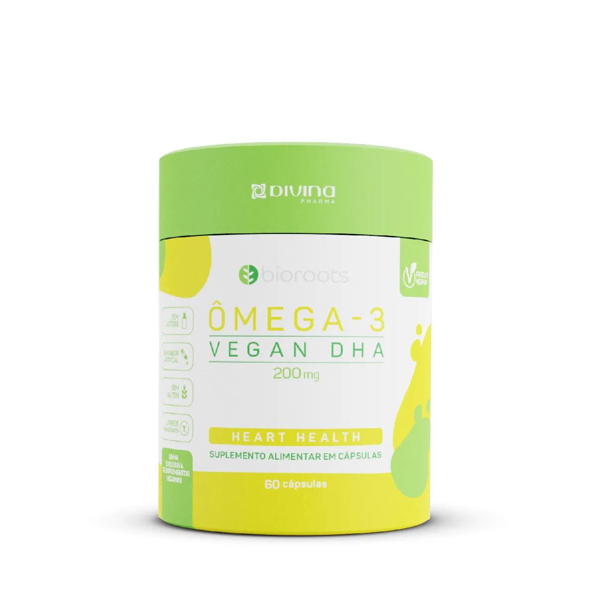 Ômega 3 200mg Bioroots 60 cápsulas