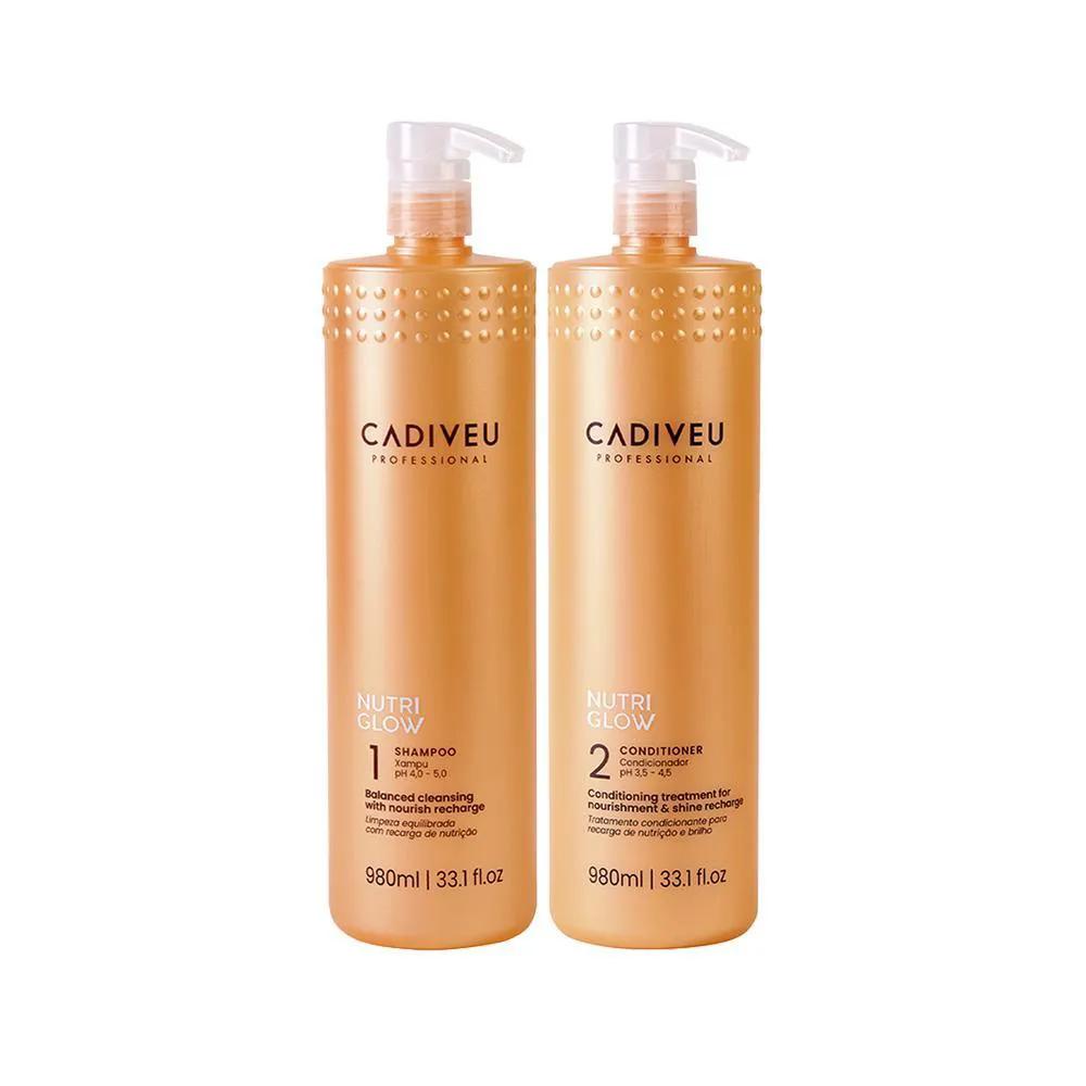 KIT CADIVEU NUTRI GLOW - SHAMPOO + CONDICIONADOR 980ML