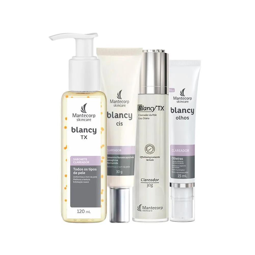 KIT FACIAL MANTECORP BLANCY - SABONETE E GEL CREME E CREME E GEL CREME PARA ÀREA DOS OLHOS