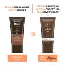 MANTECORP EPISOL COLOR PROTETOR SOLAR FACIAL FPS70 TOM 5 NEGRO 40ML