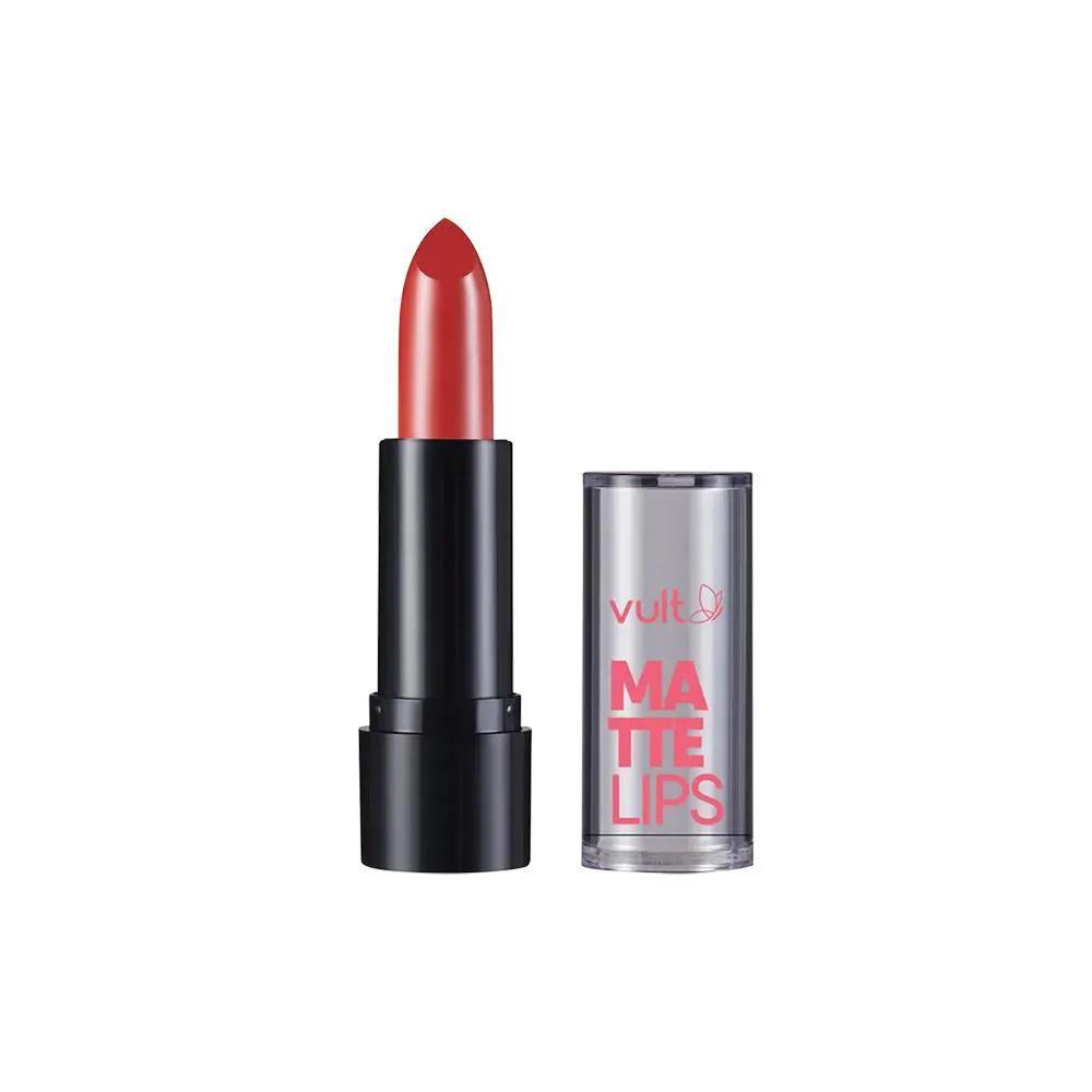 VULT HIDRA LIPS 12 VERMELHO CARMIM BATOM CREMOSO MATTE 3,8G