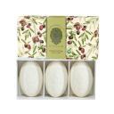 KIT LA FLORENTINA FOLHA DE OLIVEIRA SABONETE EM BARRA 3X150G