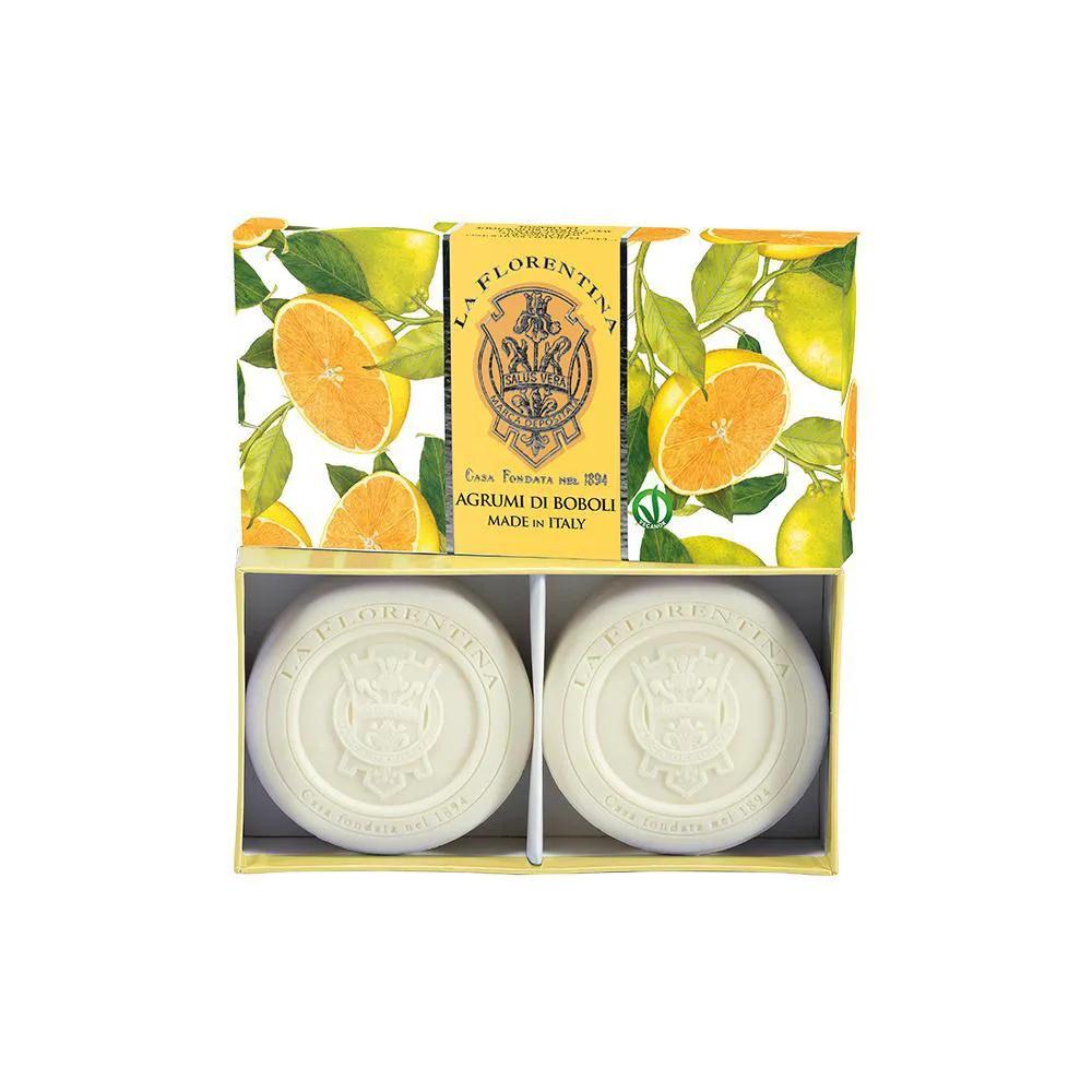 KIT LA FLORENTINA BOBOLI CITRUS SABONETE EM BARRA 2X115G