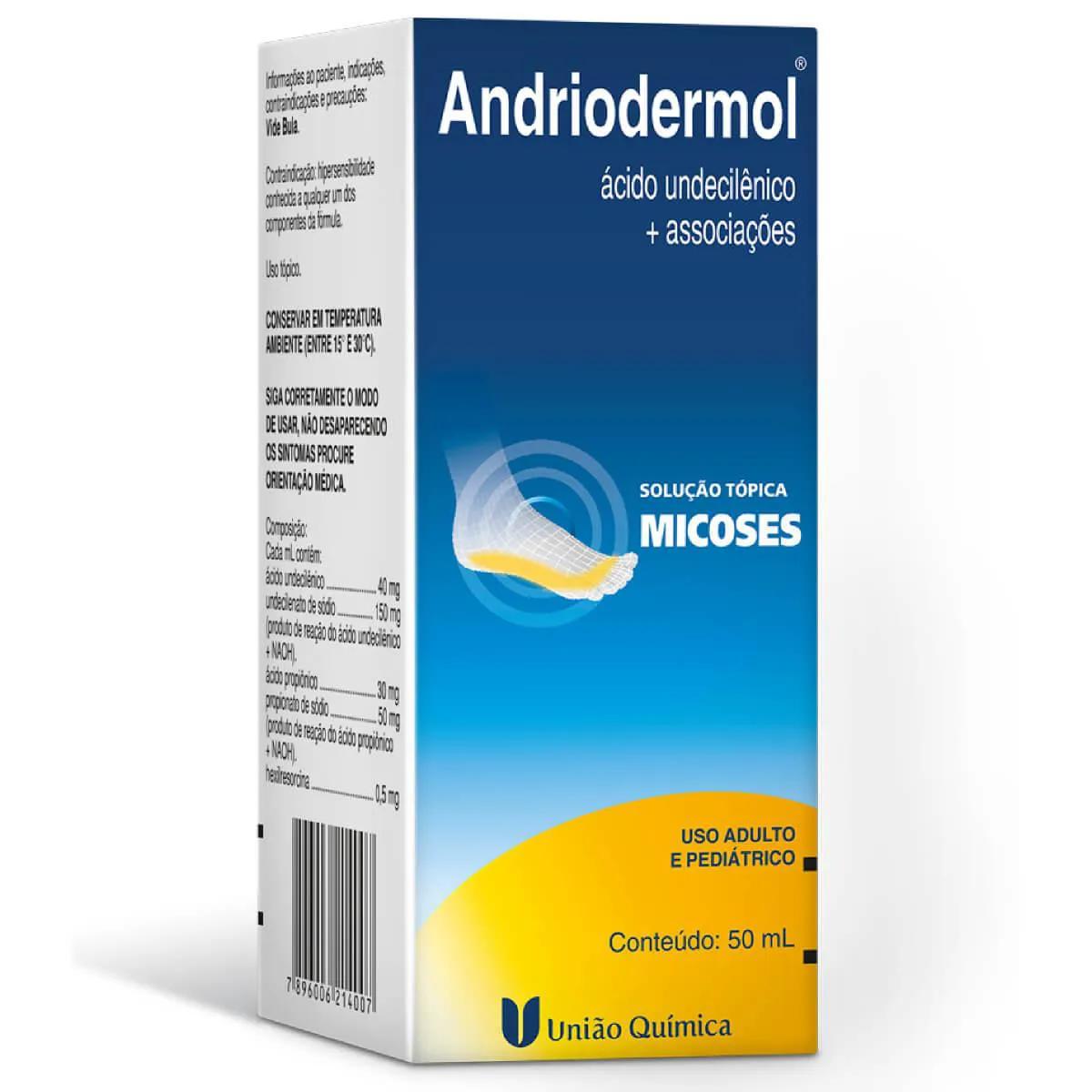 Antimicótico Andriodermol Solução Tópica 50ml