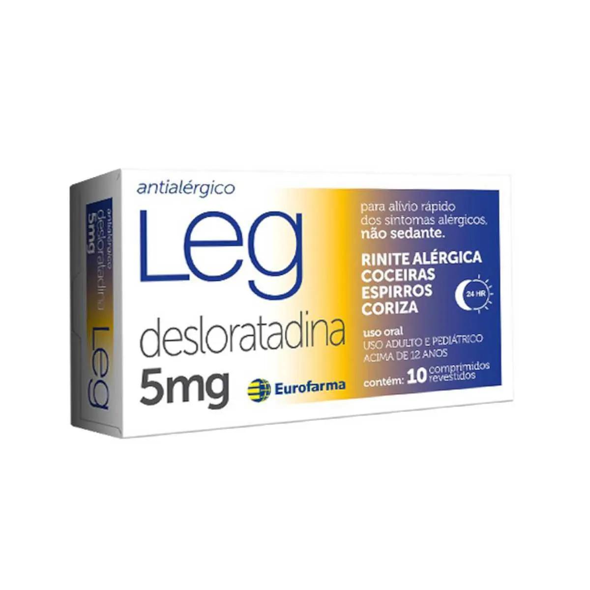 Leg Desloratadina 5mg 10 comprimidos