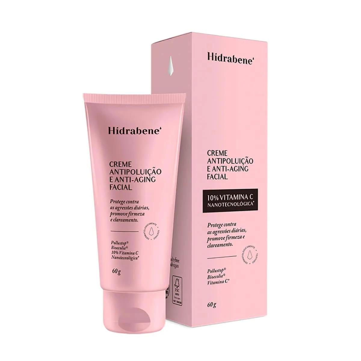 Creme Facial Hidrabene Antipoluição e Anti-Aging 60g