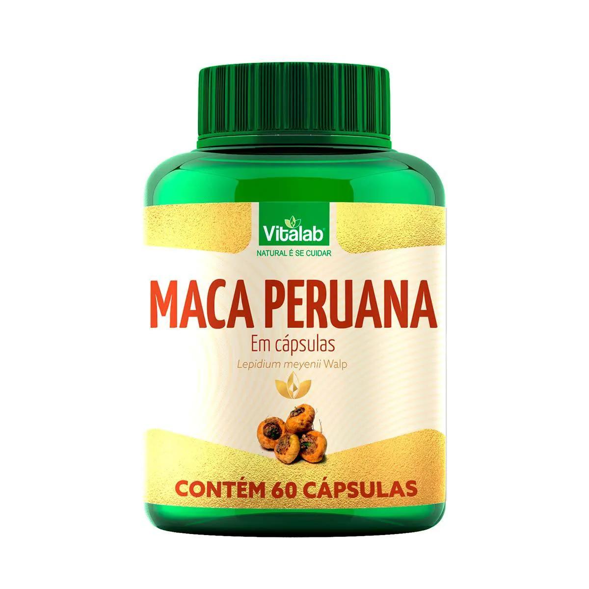 Maca Peruana Vitalab - com 60 cápsulas