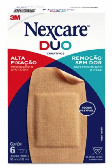 CURATIVO SUPERFLEXíVEL NEXCARE DUO JOELHO E COTOVELO - CX 6UN - 3M