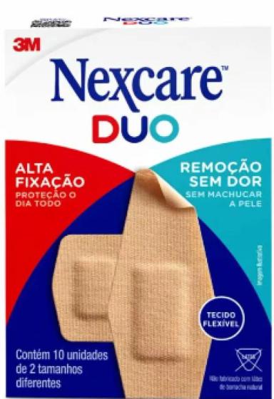 CURATIVO SUPERFLEXíVEL NEXCARE 2 TAMANHOS - CX 10UN - KIT 7 CAIXAS - 3M