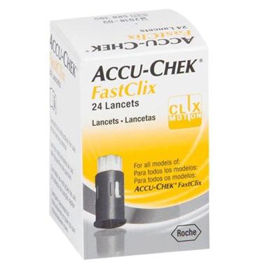 ACCU CHEK LANCETAS FASTCLIX C/ 24 UNIDADES