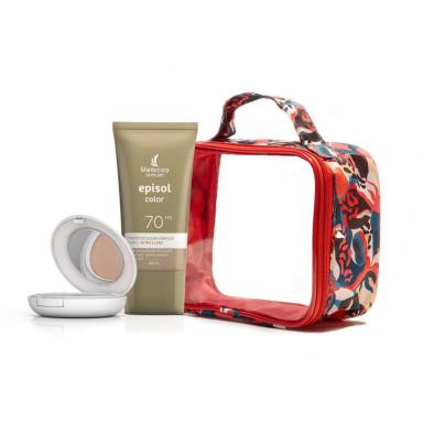KIT NéCESSAIRE + PROTEçãO SOLAR EPISOL COLOR TOM 1