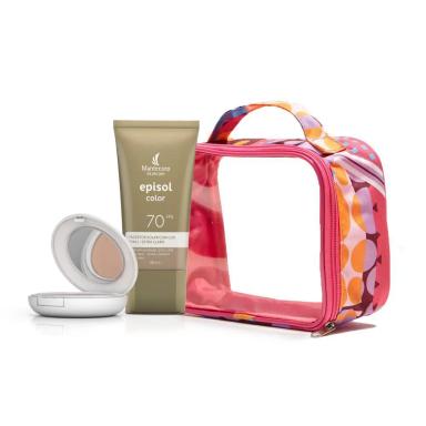 KIT NéCESSAIRE + PROTEçãO SOLAR EPISOL COLOR TOM 1