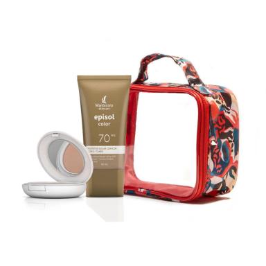 KIT NéCESSAIRE + PROTEçãO SOLAR EPISOL COLOR TOM 2