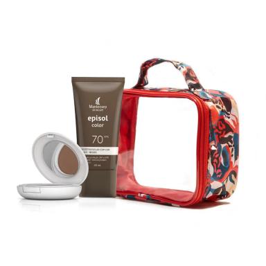 KIT NéCESSAIRE + PROTEçãO SOLAR EPISOL COLOR TOM 5