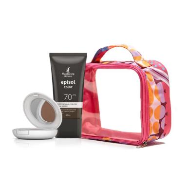 KIT NéCESSAIRE + PROTEçãO SOLAR EPISOL COLOR TOM 6