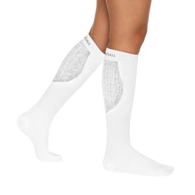 MEIA KENDALL SPORT 3/4 ALTA COMPRESSãO BRANCO - GG