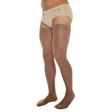 MEIA KENDALL 7/8 MéDIA COMPRESSãO MASCULINA BEGE - M