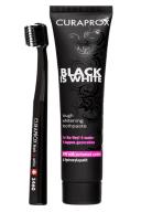 CURAPROX BLACK IS WHITE ESCOVA + CREME DENTAL