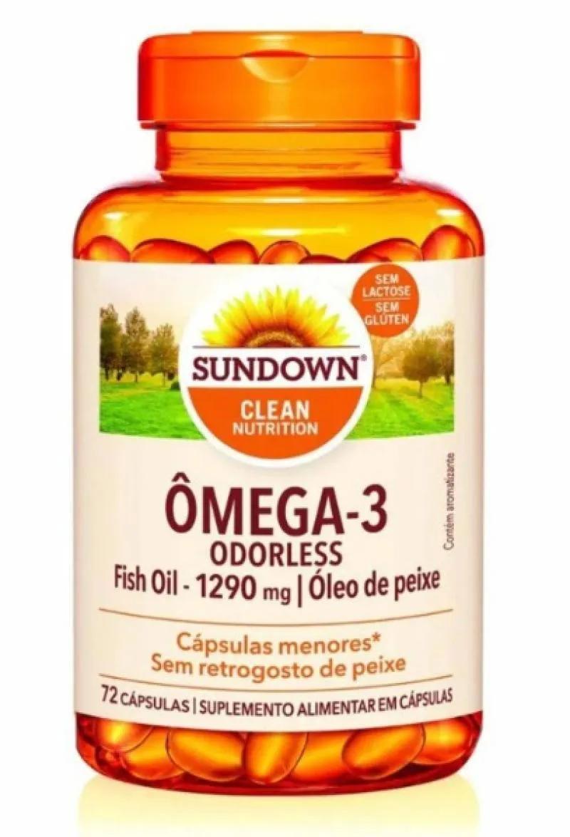 ÔMEGA 3 FISH OIL ODORLESS PREMIUM SUNDOWN 72 CAPS